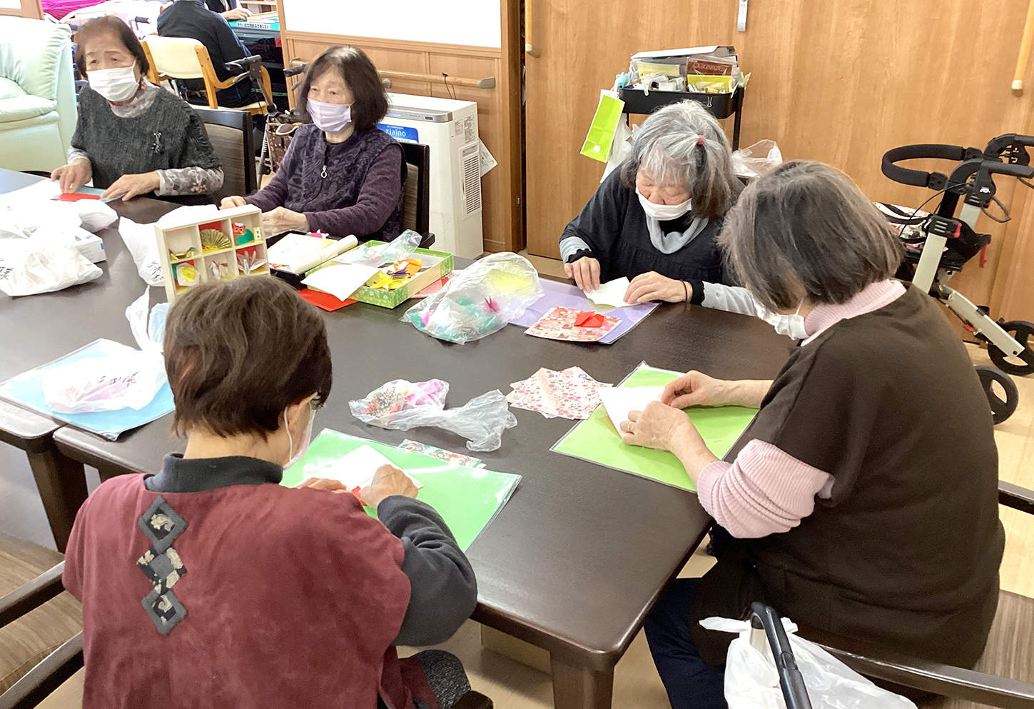 お正月飾り制作（リハビリプラザ桜ケ丘）1