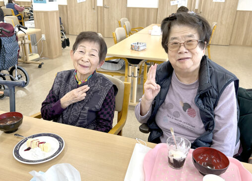 ぜんざいパーティー（リハビリプラザ守口）