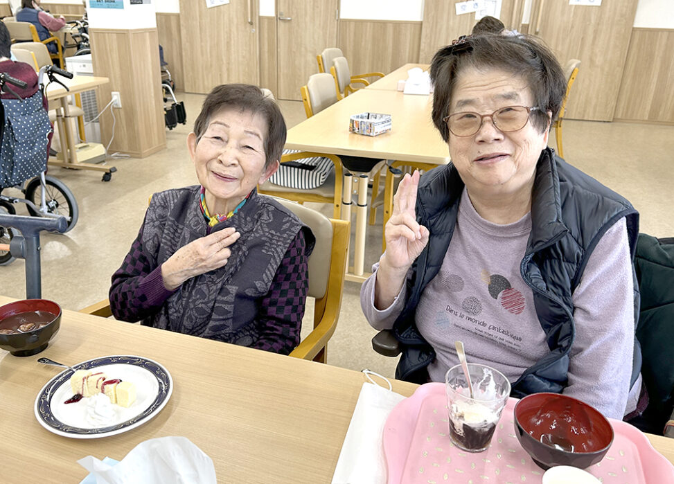 ぜんざいパーティー（リハビリプラザ守口）