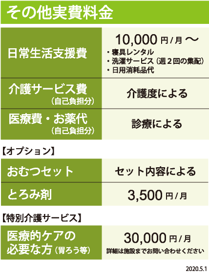 その他実費料金