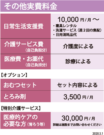 その他実費料金